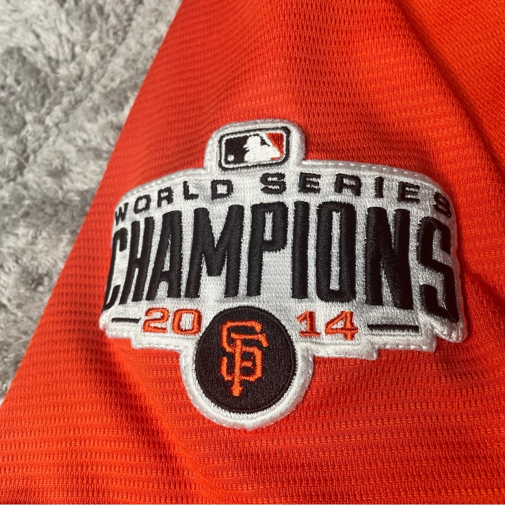 Rare Mens 2014 Majestic San Francisco Giants World Series Championship Jersey - Picture 4 of 9